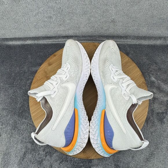 Nike Epic React Flyknit 2 Running Shoes Womens 9 White BQ8927-104 Sneakers - Picture 7 of 11